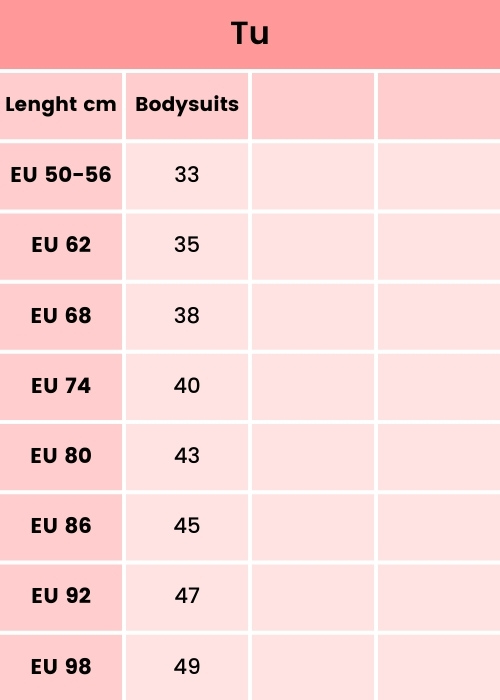 Size Guide Tu